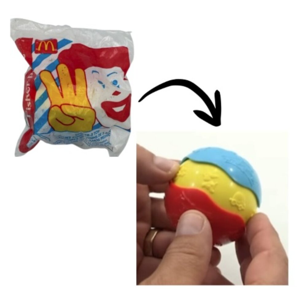 Fisher Price McDonald's Happy Meal Jingle Ball Under 3 Toy NEW SEALED